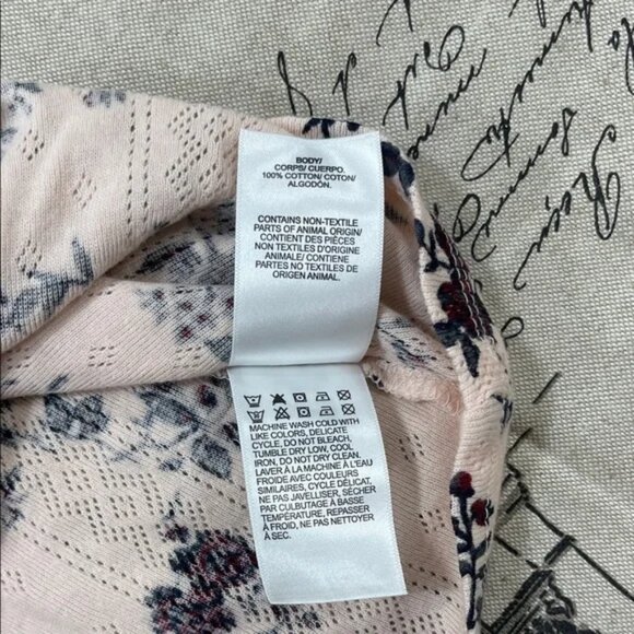 Lucky Brand Floral Print Henley Knit Top - Picture 10 of 13